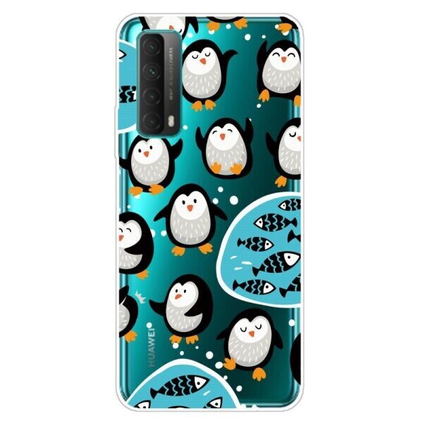 

Силиконовый (TPU) чехол Deexe Pretty Glossy для Huawei P Smart 2021 - Little Penguin