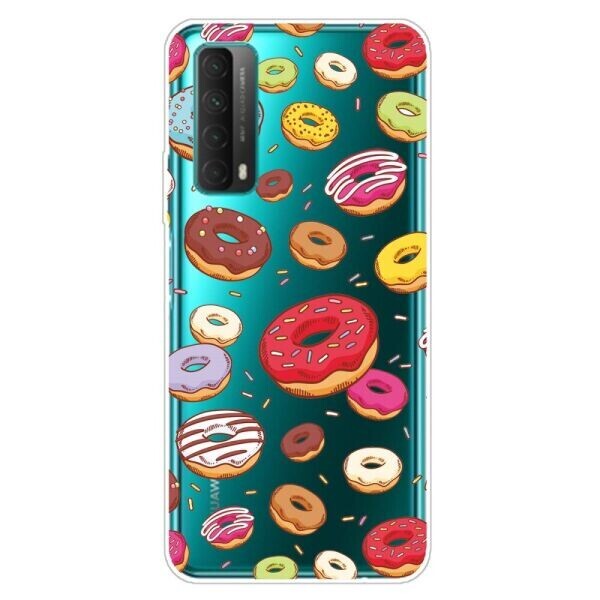

Силиконовый (TPU) чехол Deexe Pretty Glossy для Huawei P Smart 2021 - Donuts