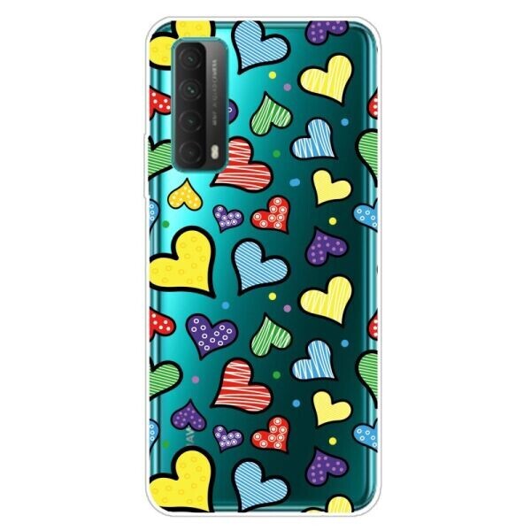 

Силиконовый (TPU) чехол Deexe Pretty Glossy для Huawei P Smart 2021 - Love Hearts