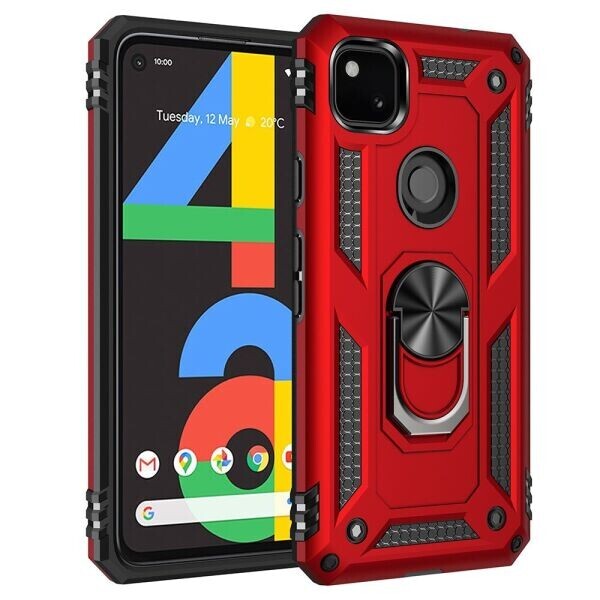 

Защитный чехол Deexe Armor Case для Google Pixel 4A - Red