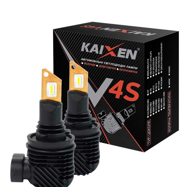 

Светодиодные лампы LED Kaixen V4S H11 (H8, H9) 6000k 20w 12-24v