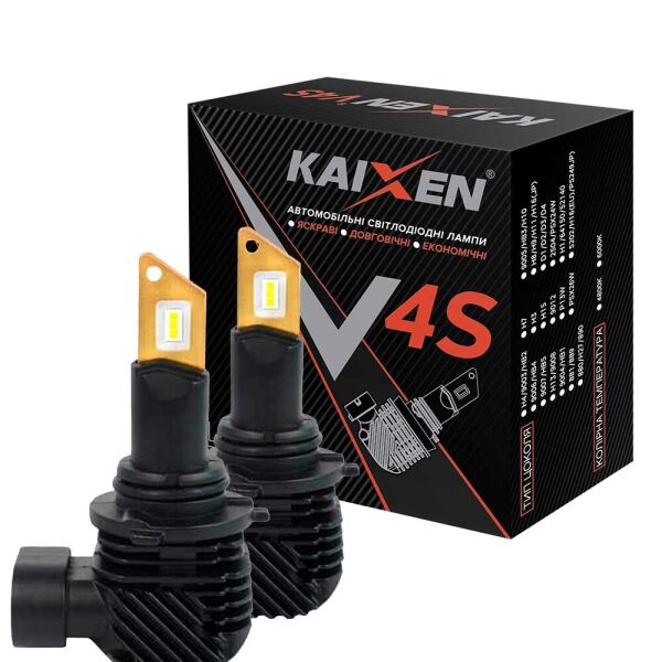 

Светодиодные лампы LED Kaixen V4S HB4 (9006) 6000k 20w 12-24v