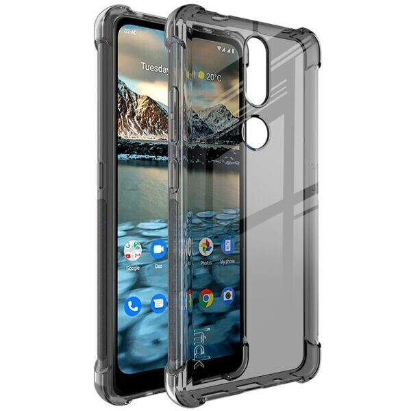 

Защитный чехол IMAK Airbag MAX Case для Nokia 2.4 - Transparent Black