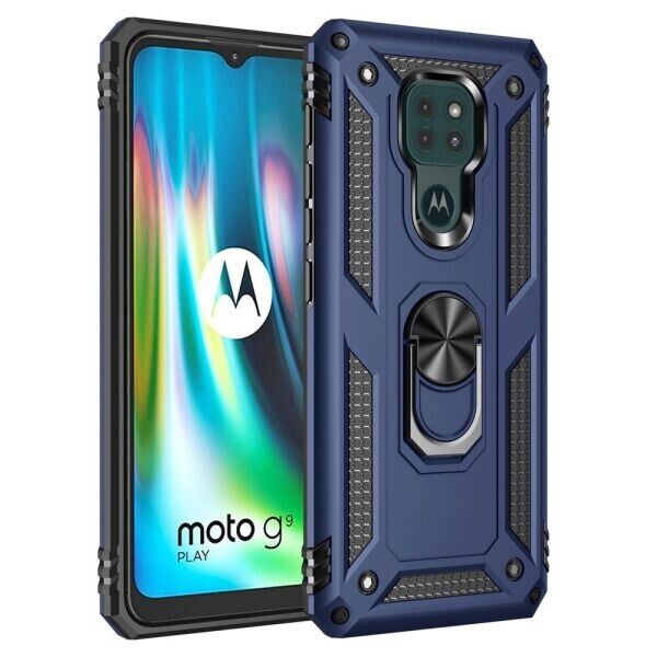 

Защитный чехол Deexe Armor Case для Motorola Moto G9 Play - Blue