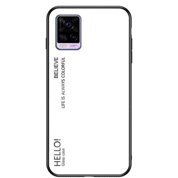 

Защитный чехол Deexe Gradient Color для VIVO V20 - White