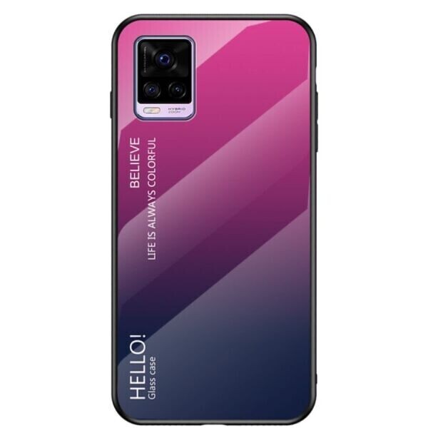 

Защитный чехол Deexe Gradient Color для VIVO V20 - Rose / Blue
