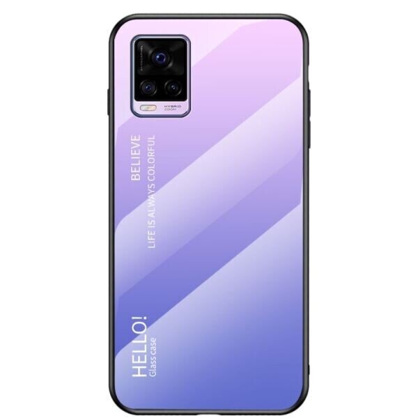 

Защитный чехол Deexe Gradient Color для VIVO V20 - Pink / Purple