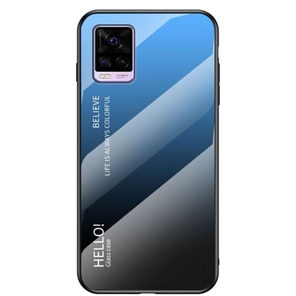 

Защитный чехол Deexe Gradient Color для VIVO V20 - Black / Blue