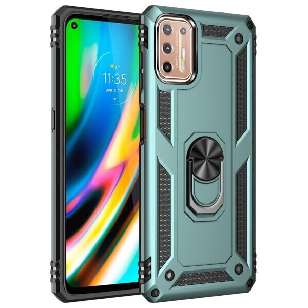 

Защитный чехол Deexe Armor Case для Motorola Moto G9 Plus - Dark Green