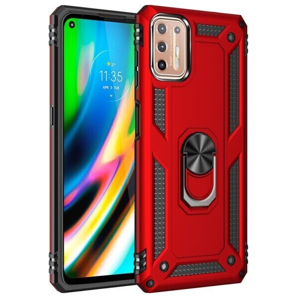 

Защитный чехол Deexe Armor Case для Motorola Moto G9 Plus - Red
