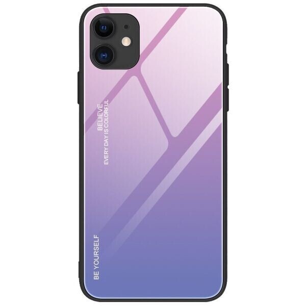 

Защитный чехол Deexe Gradient Color для Apple iPhone 12 / iPhone 12 Pro - Pink / Blue