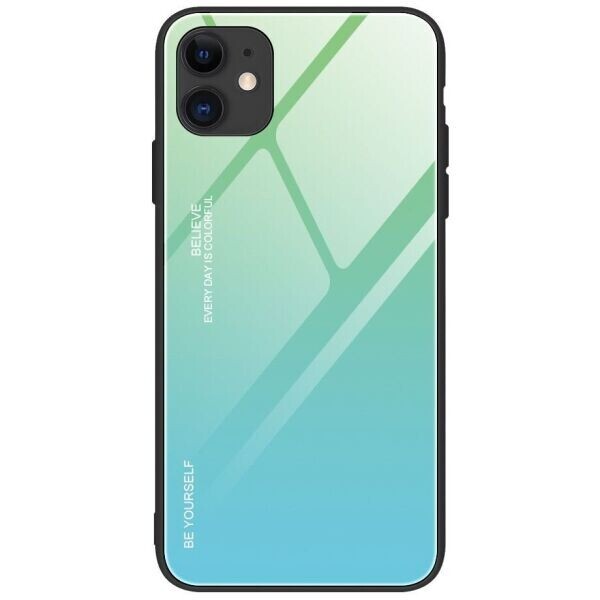 

Защитный чехол Deexe Gradient Color для Apple iPhone 12 / iPhone 12 Pro - Cyan / Blue