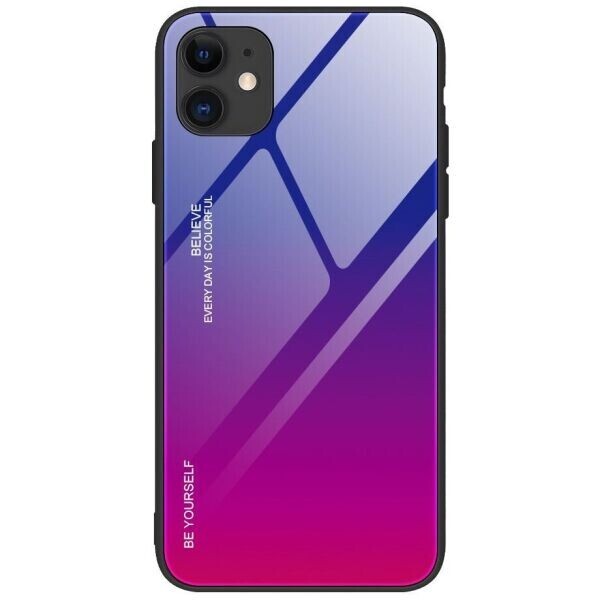 

Защитный чехол Deexe Gradient Color для Apple iPhone 12 / iPhone 12 Pro - Blue / Rose