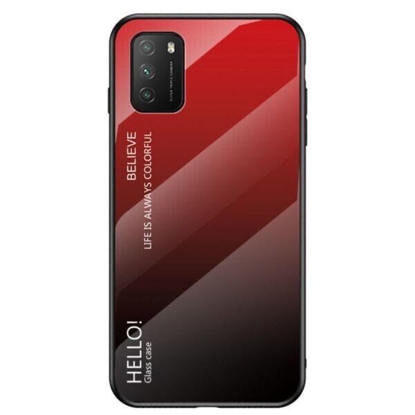 

Защитный чехол Deexe Gradient Color для Xiaomi Poco M3 - Black / Red