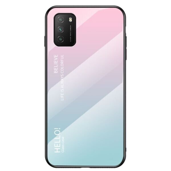 

Защитный чехол Deexe Gradient Color для Xiaomi Poco M3 - Pink / Cyan