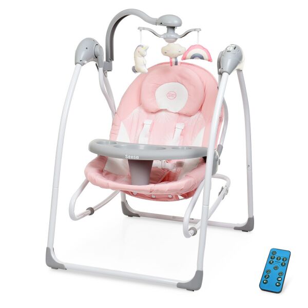 

Качель-шезлонг ME 1028 SENSA Flowers Pink