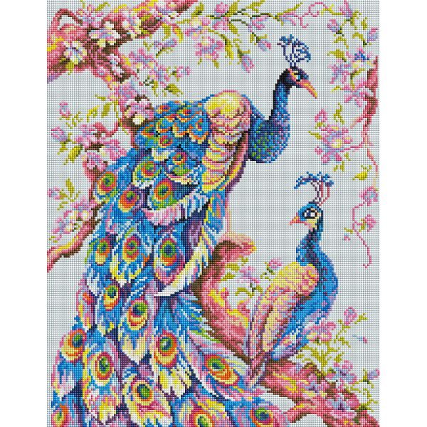 

Алмазная мозаика BRUSHME Пара павлинов 40x50 см., Украина