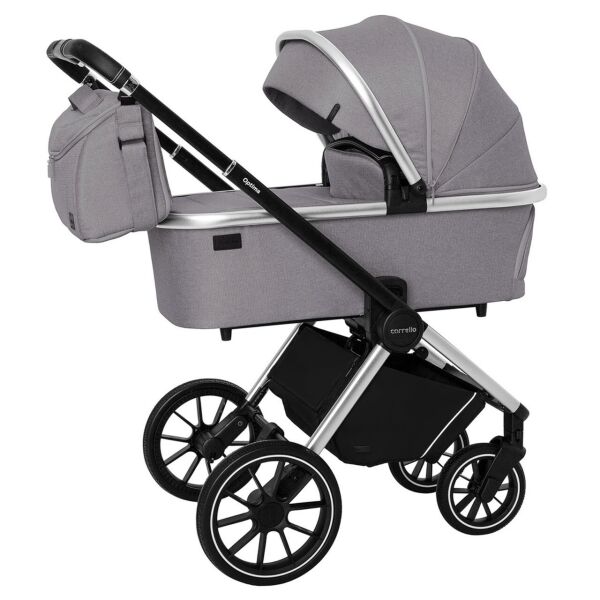 

Коляска детская универсальная CARRELLO Optima CRL-6503 (2in1) Mirror Grey в льне