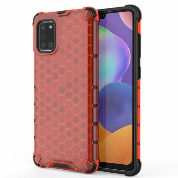 

Защитный чехол Deexe Honeycomb Series для Samsung Galaxy A31 (A315) - Red
