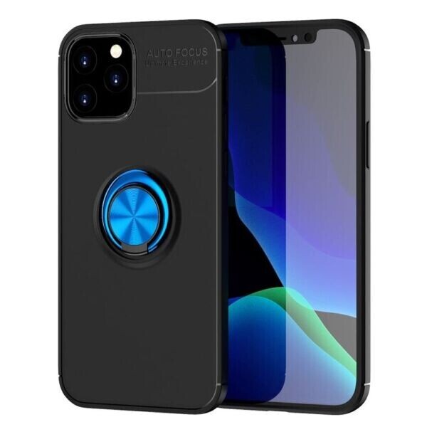 

Защитный чехол UniCase Magnetic Ring для Apple iPhone 12 / iPhone 12 Pro - Black / Blue