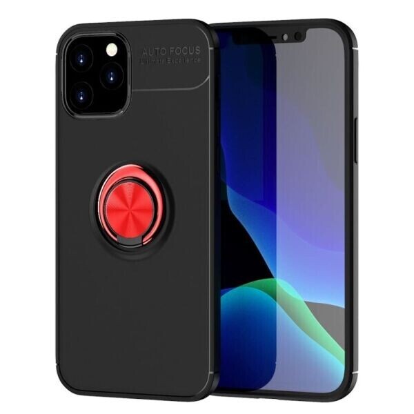 

Защитный чехол UniCase Magnetic Ring для Apple iPhone 12 / iPhone 12 Pro - Black / Red