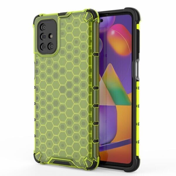 

Защитный чехол Deexe Honeycomb Series для Samsung Galaxy M31s (M317) - Green
