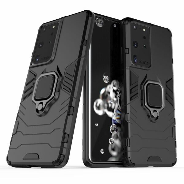 

Защитный чехол Deexe Hybrid Case для Samsung Galaxy S21 Ultra - Black