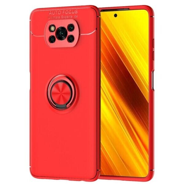 

Защитный чехол UniCase Magnetic Ring для Xiaomi Poco X3 - Red