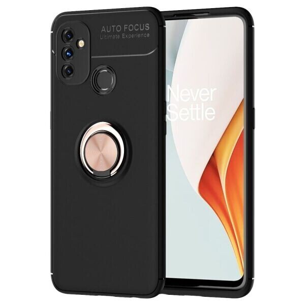 

Защитный чехол UniCase Magnetic Ring для OnePlus Nord N100 - Black / Rose Gold