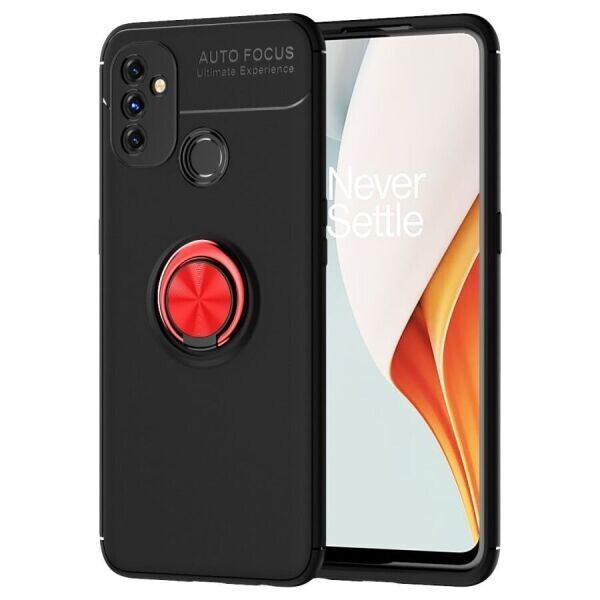 

Защитный чехол UniCase Magnetic Ring для OnePlus Nord N100 - Black / Red