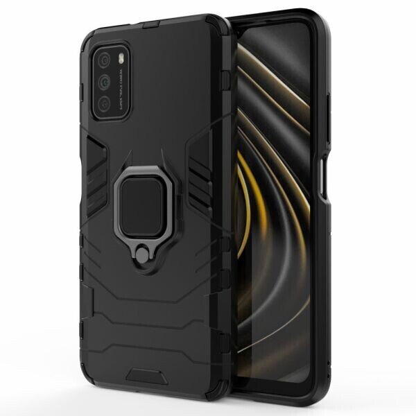 

Защитный чехол Deexe Hybrid Case для Xiaomi Poco M3 - Black