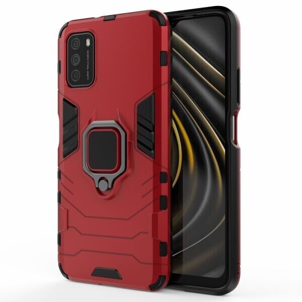 

Защитный чехол Deexe Hybrid Case для Xiaomi Poco M3 - Red