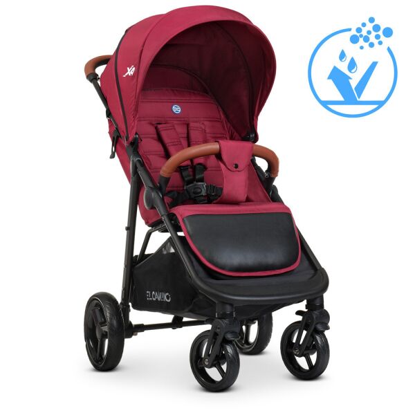 

Коляска детская ME 1024 X4 Deep Red