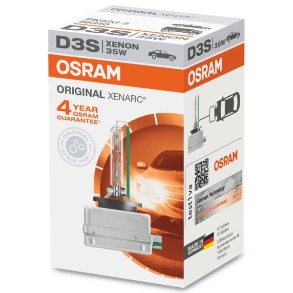 

Штатная ксеноновая лампа Osram D3S Xenarc Original 66340-FS 35w PK32d-5 4500k