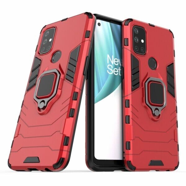 

Защитный чехол Deexe Hybrid Case для OnePlus Nord N10 - Red