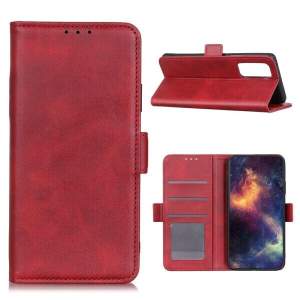 

Чехол Deexe Retro Wallet для Huawei P Smart 2021 - Red