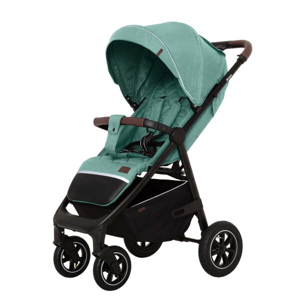 

Коляска детская прогулочная надувные колеса CARRELLO Bravo CRL-5512 Basil Green