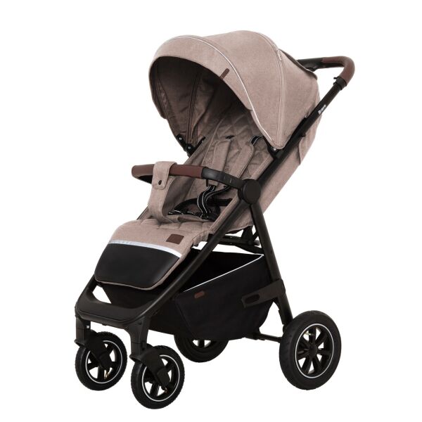 

Коляска детская прогулочная надувные колеса CARRELLO Bravo CRL-5512 Linen Beige