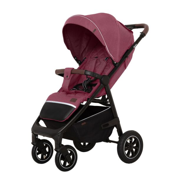 

Коляска детская прогулочная надувные колеса CARRELLO Bravo CRL-5512 Chili Red
