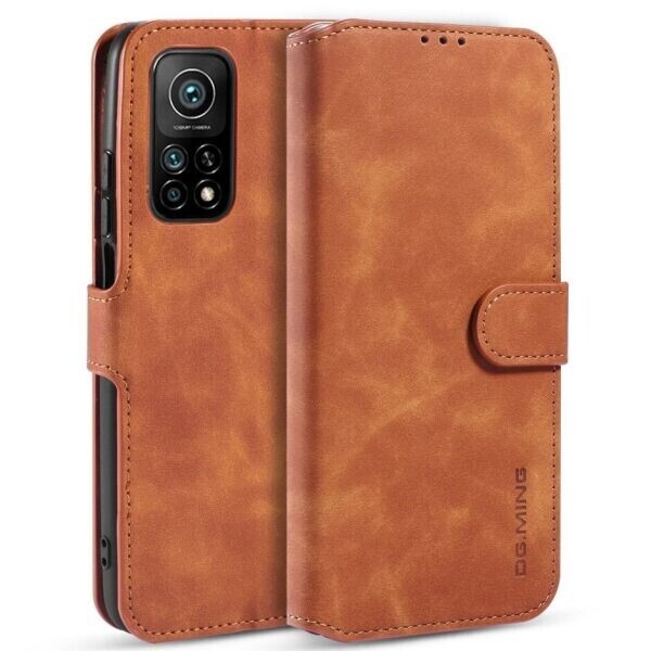 

Чехол DG.MING Retro Style для Xiaomi Mi 10T / Mi 10T Pro - Brown