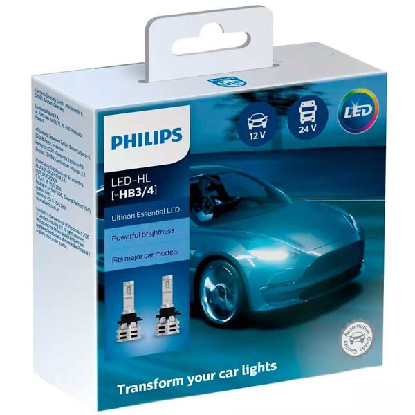 

Светодиодные лампы LED Philips HB3 (9005)/HB4 (9006) Ultinon Essential G2 6500K 24w 12-24v 11005UE2X2