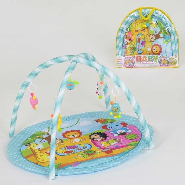

Коврик игровой 840 5 подвесок-погремушек, в сумке