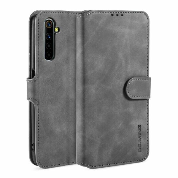 

Чехол DG.MING Retro Style для Realme 6 Pro - Grey