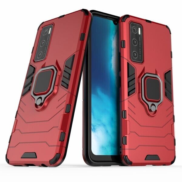 

Защитный чехол Deexe Hybrid Case для VIVO V20 SE - Red