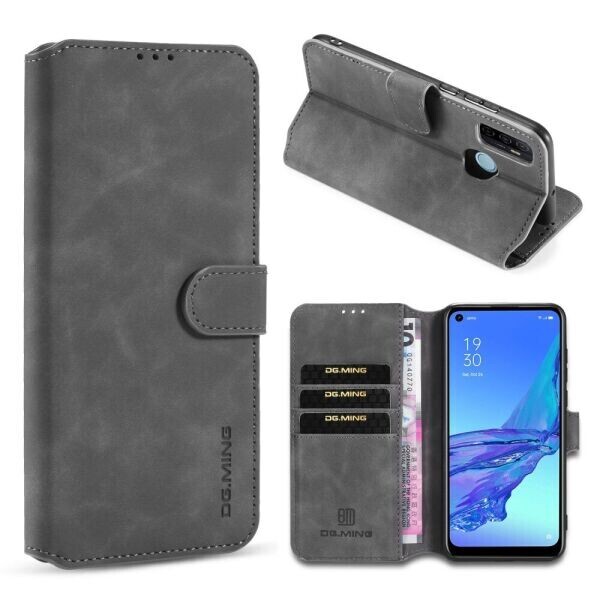

Чехол DG.MING Retro Style для OPPO A53 - Grey