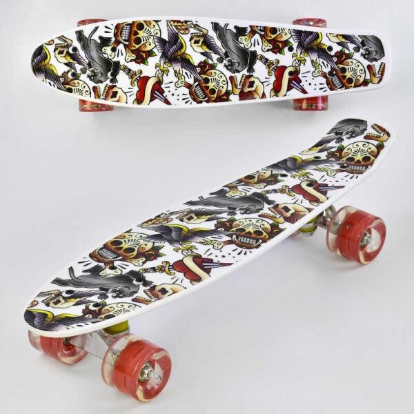 

Скейт Р 14209 Best Board, доска=55см, колёса PU, СВЕТЯТСЯ, d=6см