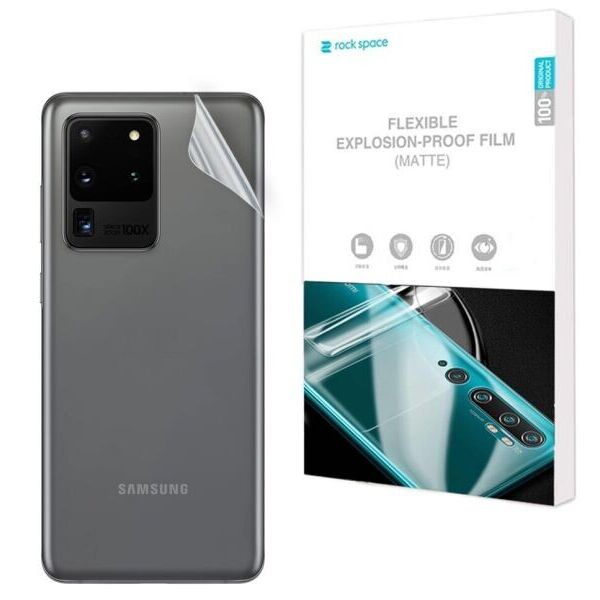

Антибликовая пленка на заднюю панель RockSpace Explosion-Proof Matte для Samsung Galaxy S20 Ultra (G988)