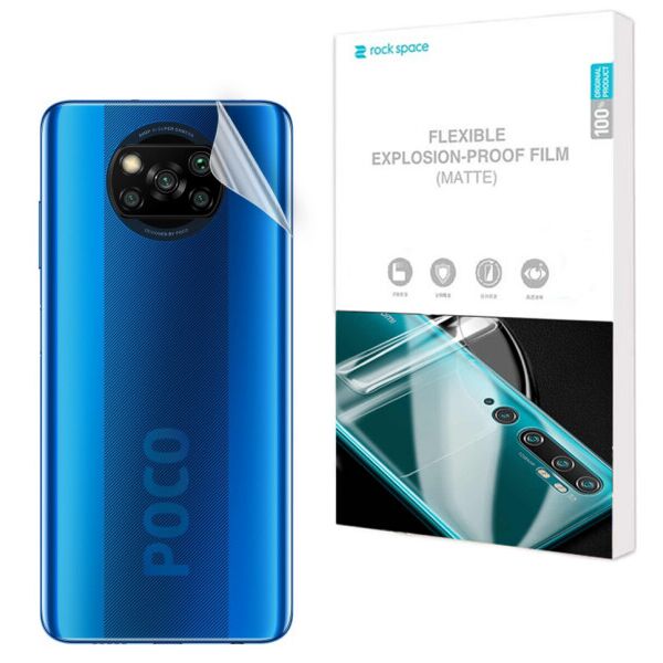 

Антибликовая пленка на заднюю панель RockSpace Matte для Xiaomi Poco X3