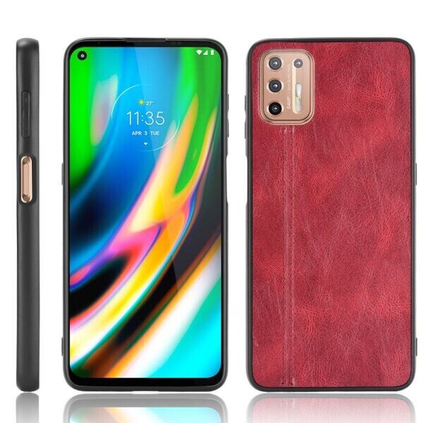 

Защитный чехол UniCase Leather Series для Motorola Moto G9 Plus - Red