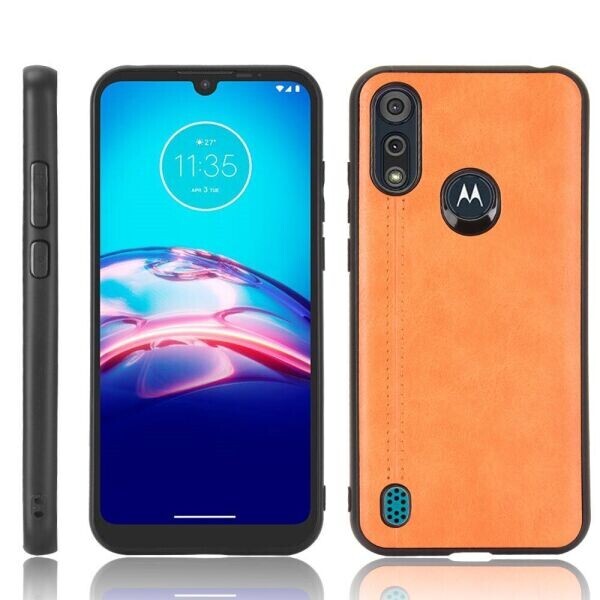 

Защитный чехол UniCase Leather Series для Motorola Moto E6S - Brown